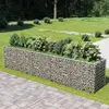 vidaXL Lit surélevé à gabion Acier galvanisé 450x90x100 cm