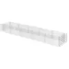 vidaXL Lit surélevé à gabion Acier galvanisé 450x90x50 cm