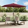 vidaXL Parasol avec mât en métal 300 x 200 cm Bordeaux