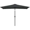 vidaXL Parasol avec mât en métal 300 x 200 cm Anthracite