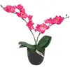 vidaXL Plante artificielle avec pot Orchidée 30 cm Rouge