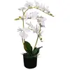 vidaXL Plante artificielle avec pot Orchidée 65 cm Blanc