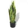 vidaXL Plante artificielle avec pot Sansevière 65 cm Vert