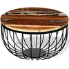 vidaXL Table basse Bois de récupération massif