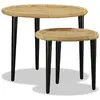 vidaXL Table basse 2 pcs jute naturelle