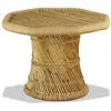vidaXL Table basse bambou octogonale 60 x 60 x 45 cm