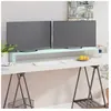 vidaXL Meuble TV/Support pour moniteur 120x30x13 cm verre vert