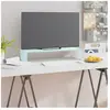 vidaXL Meuble TV/Support pour moniteur 60x25x11 cm verre vert