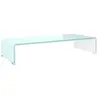 vidaXL Meuble TV/Support pour moniteur 70x30x13 cm verre vert