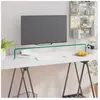 vidaXL Meuble TV/pour moniteur 100x30x13 cm verre transparent