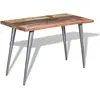 vidaXL Table de salle à manger Bois de récupération 120 x 60 x 76 cm