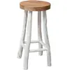 vidaXL Tabouret de bar Bois de teck massif