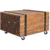 vidaXL Table d'appoint en teck 60 x 60 x 38 cm