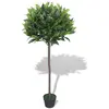 vidaXL Laurier artificiel avec pot 125 cm Vert