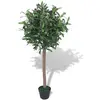 vidaXL Laurier artificiel avec pot 120 cm Vert