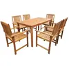 vidaXL Jeu de salle à manger d'extérieur 7 pcs Bois d'acacia solide