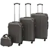 vidaXL Ensemble de valises à roulettes quatre pièces Anthracite