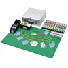 vidaXL Jeu de Poker/Blackjack mixte avec 600 jetons Laser Aluminium