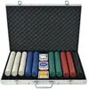 vidaXL Jeu de poker avec 1000 jetons Aluminium