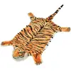 vidaXL Tapis en peluche en forme de tigre 144 cm Marron