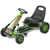 vidaXL Kart à pédale avec siège ajustable Vert