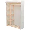 vidaXL Garde-robe en tissu et bois de pin 110 x 40 x 170 cm