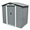 vidaXL Abri de stockage pour jardin Métal Gris 204 x 132 x 186 cm