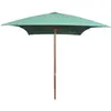 vidaXL Parasol avec poteau en bois 200 x 300 cm Vert