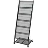 vidaXL Porte-revues 47,5 x 43 x 133 cm Noir A4