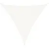 vidaXL Voile d'ombrage PEHD Triangulaire 3,6 x 3,6 x 3,6 m Blanc
