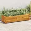 vidaXL Lit surélevé de jardin Bois d'acacia 100x30x25 cm
