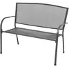vidaXL Banc de jardin 108 cm acier et maille anthracite