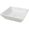 vidaXL Lavabo carrée Céramique Blanc 41,5 x 41,5 x 12 cm