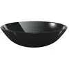 vidaXL Lavabo Verre trempé 42 cm Noir