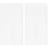 vidaXL Rideau en fils 2 pcs 140 x 250 cm Blanc