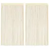 vidaXL Rideau en fils 2 pcs 100 x 250 cm Crème