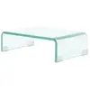 vidaXL Meuble TV/pour moniteur 40x25x11 cm verre transparent