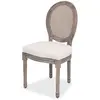 vidaXL Chaises à manger lot de 2 crème tissu
