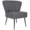 vidaXL Chaise de cocktail Gris foncé Tissu