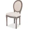 vidaXL Chaises à manger lot de 4 crème tissu