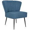 vidaXL Chaise de cocktail Bleu Tissu
