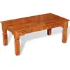 vidaXL Table basse Bois massif 110 x 60 x 45 cm