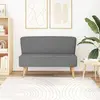 vidaXL Canapé 117 x 55,5 x 77 cm Tissu Gris clair