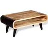 vidaXL Table basse Bois de manguier brut 90x55x39 cm