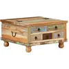 vidaXL Table basse Bois de récupération 70 x 70 x 38 cm
