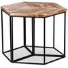 vidaXL Table basse Bois de manguier massif 56x48x40 cm