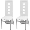 vidaXL Chaises à manger lot de 2 blanc similicuir