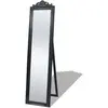 vidaXL Miroir sur pied Style baroque 160x40 cm Noir