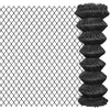 vidaXL Clôture à mailles Acier 25 x 1,25 m Gris