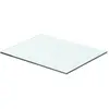vidaXL Panneau pour étagère Verre transparent 40 x 25 cm